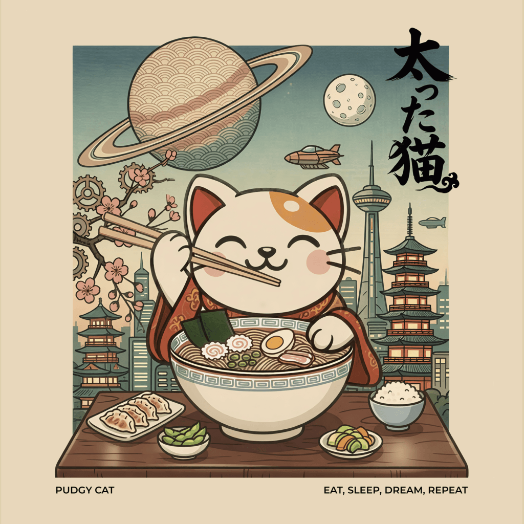 Pudgy Cat - Eat, Sleep, Dream, Repeat