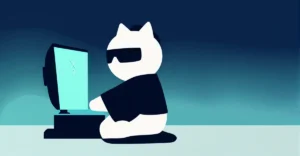 A kawaii cat hacker investigating the mystery Hunter Alpha AI model