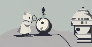 Tardigrades Are Basically Indestructible. Scientists Are Finally Figuring Out Why. 4 Kawaii cat scientist examining a tardigrade under a magnifying glass