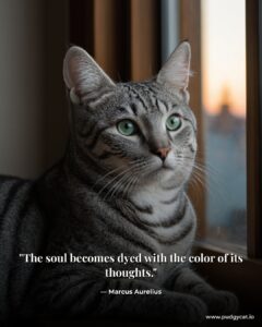 The soul becomes dyed with the color of its thoughts. Marcus Aurelius