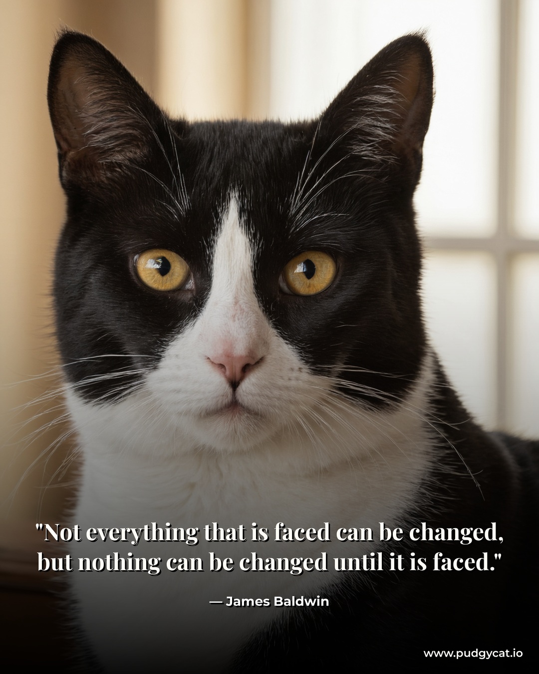 Not everything that is faced can be changed, but nothing can be changed until it is faced. James Baldwin