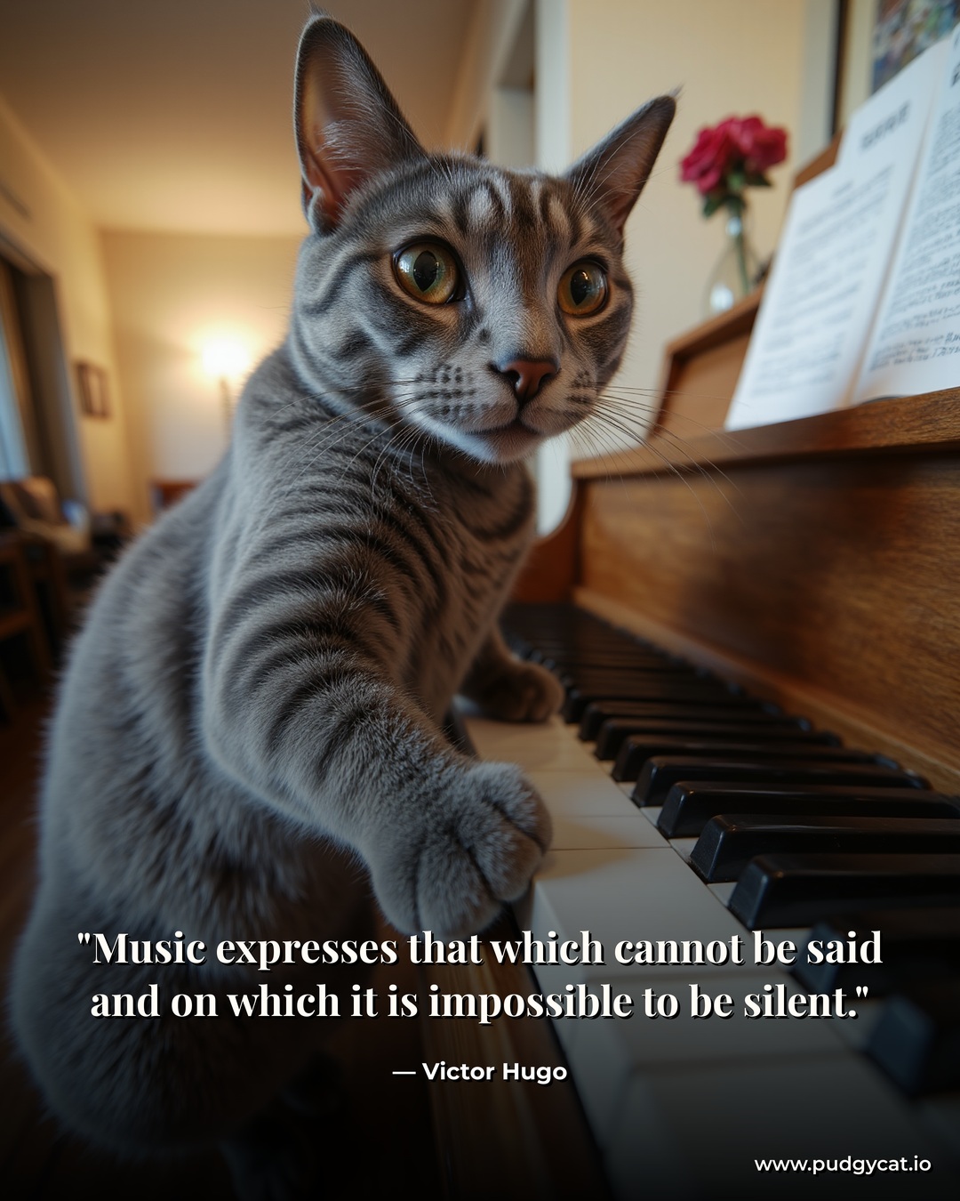 Music expresses that which cannot be said and on which it is impossible to be silent. Victor Hugo
