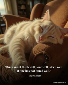 One cannot think well, love well, sleep well, if one has not dined well. Virginia Woolf