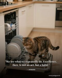 We are what we repeatedly do. Excellence, then, is not an act, but a habit. Aristotle