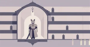 What Is a Metroidvania? The Genre Defined by Maps, Abilities, and Backtracking 1 Minimalist vector cat knight exploring a metroidvania castle map