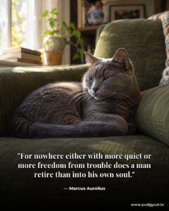 For nowhere either with more quiet or more freedom from trouble does a man retire than into his own soul. Marcus Aurelius