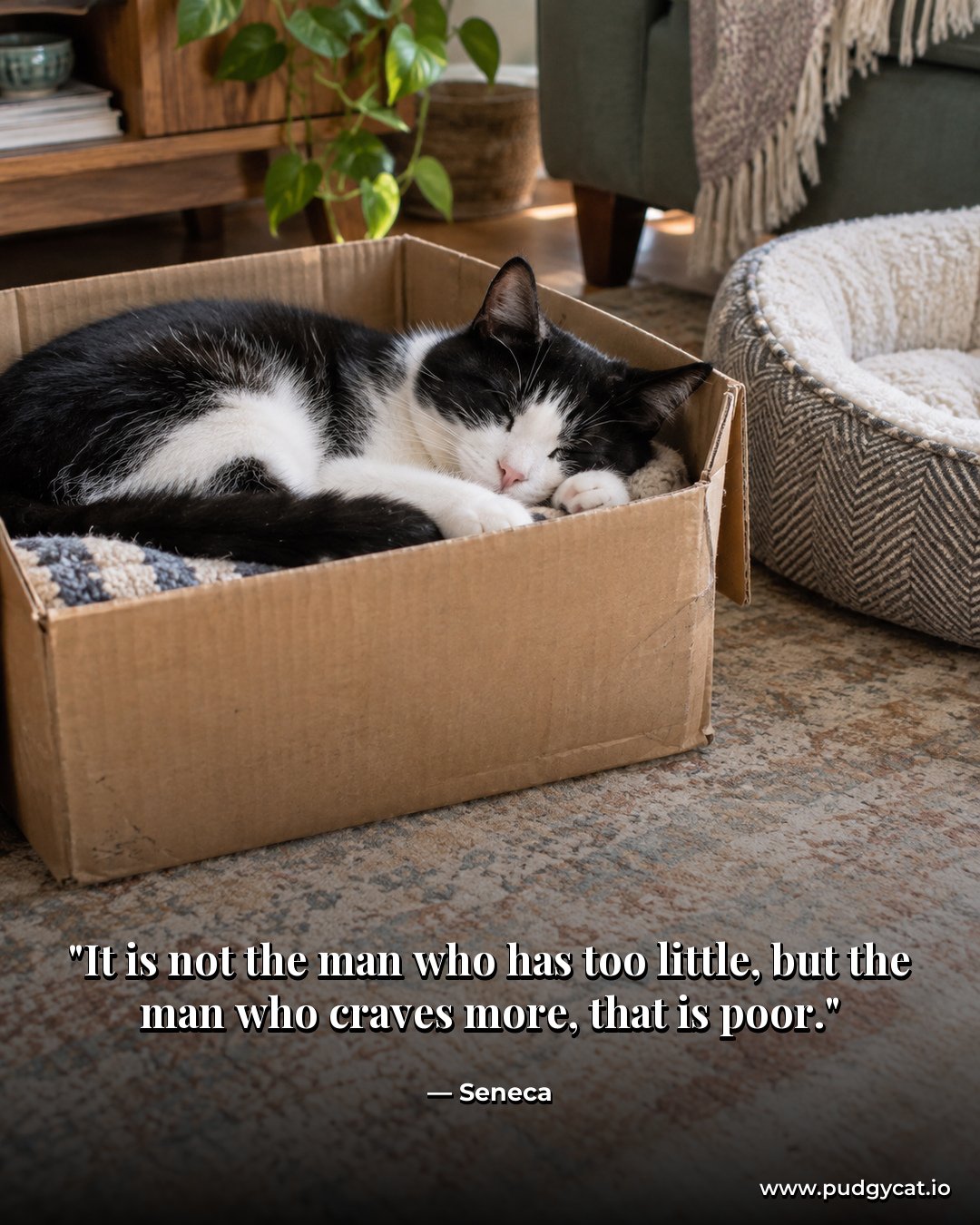 It is not the man who has too little, but the man who craves more, that is poor. Seneca