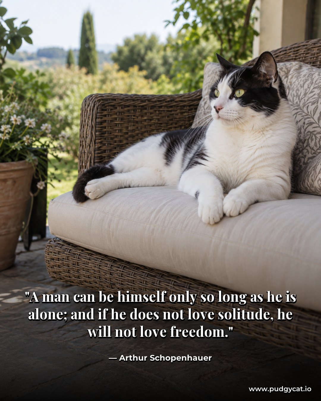 A man can be himself only so long as he is alone; and if he does not love solitude, he will not love freedom. Arthur Schopenhauer