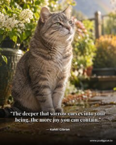 The deeper that sorrow carves into your being, the more joy you can contain. Kahlil Gibran