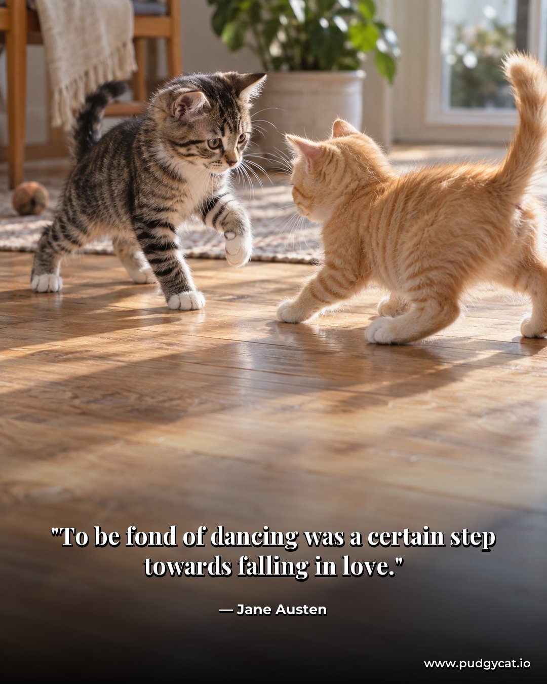 To be fond of dancing was a certain step towards falling in love. Jane Austen