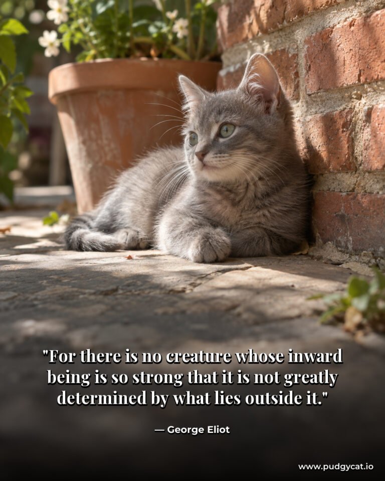 For there is no creature whose inward being is so strong that it is not greatly determined by what lies outside it. George Eliot