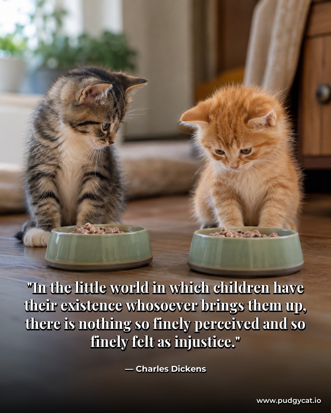 In the little world in which children have their existence whosoever brings them up, there is nothing so finely perceived and so finely felt as injustice. Charles Dickens