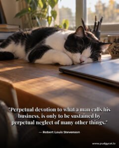 Perpetual devotion to what a man calls his business, is only to be sustained by perpetual neglect of many other things. Robert Louis Stevenson