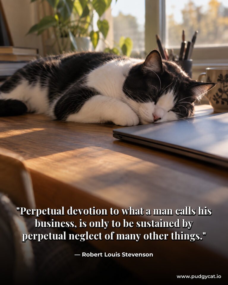 Perpetual devotion to what a man calls his business, is only to be sustained by perpetual neglect of many other things. Robert Louis Stevenson
