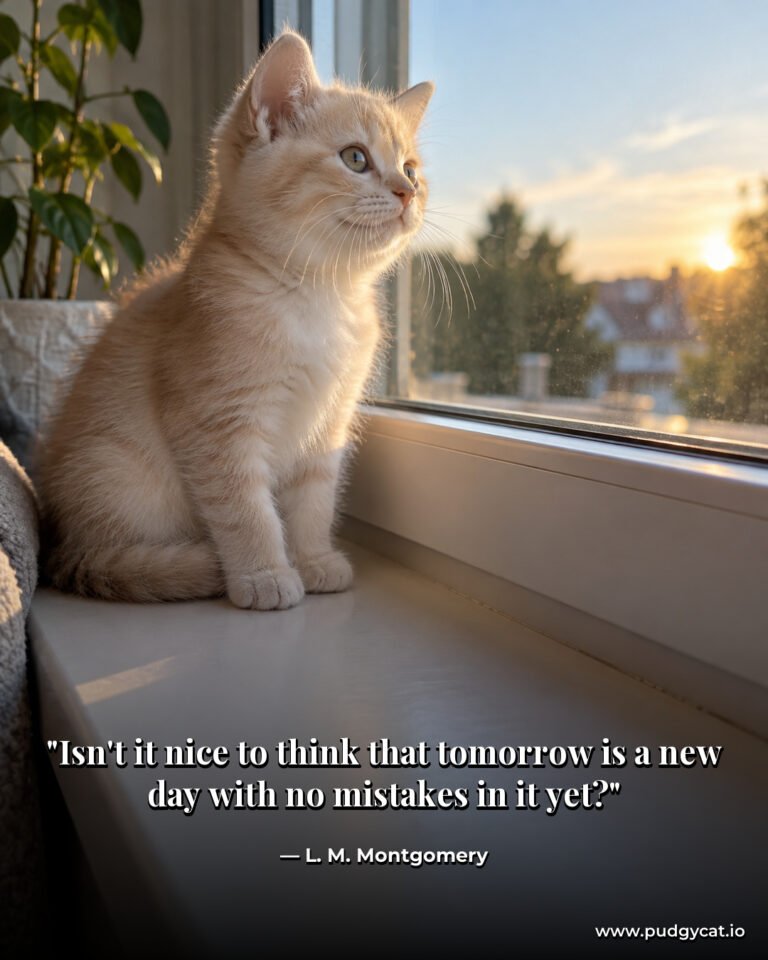 Isn't it nice to think that tomorrow is a new day with no mistakes in it yet? L. M. Montgomery
