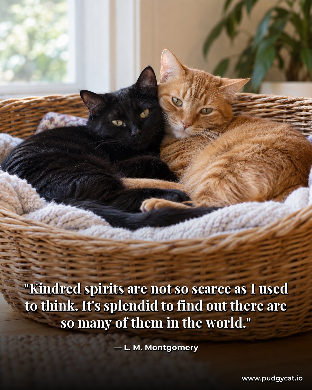Kindred spirits are not so scarce as I used to think. It's splendid to find out there are so many of them in the world. L. M. Montgomery