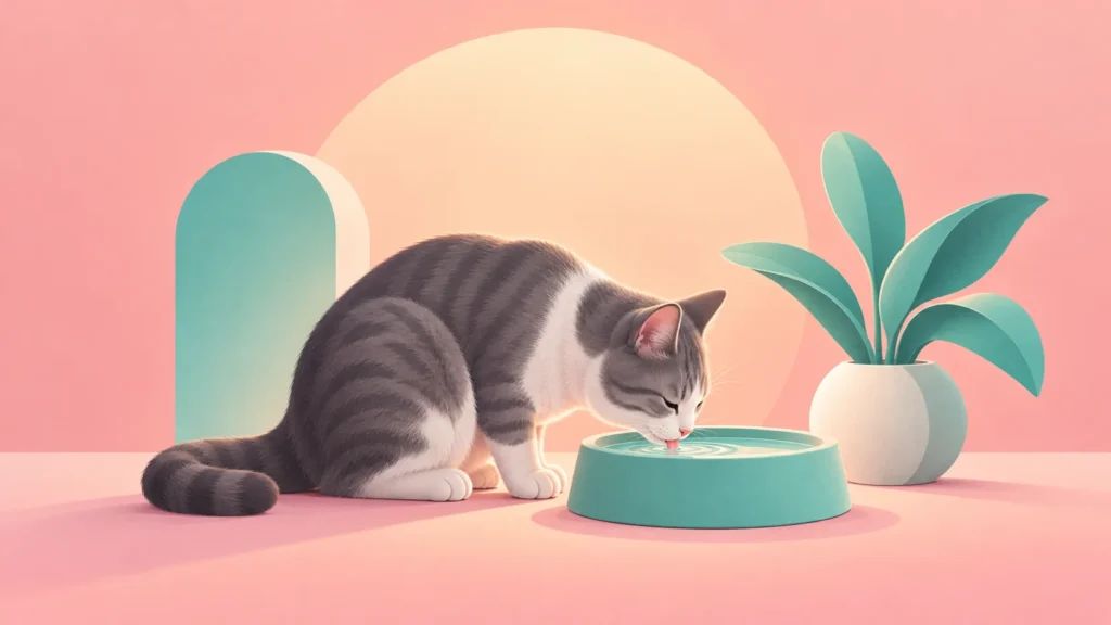 How Cats Drink: The Tiny Water Column Behind Every Sip