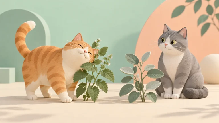 Catnip and Silvervine: What Makes Cats Roll?